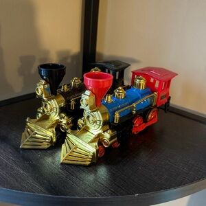 Crazy Train Gold and Red Toy Train Set